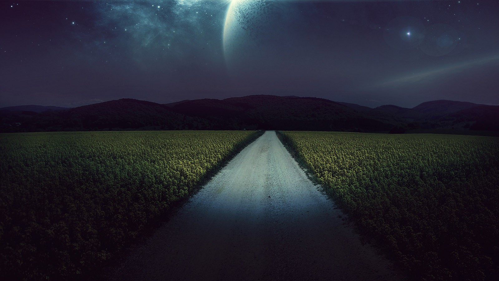 星河流淌的静谧山谷