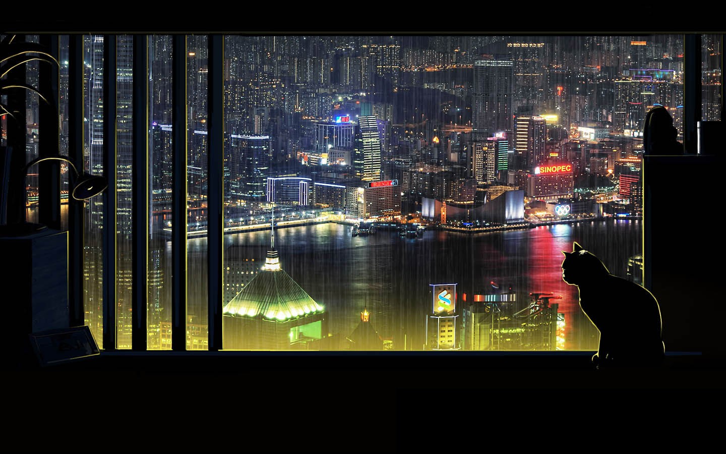 都市夜色璀璨壁纸