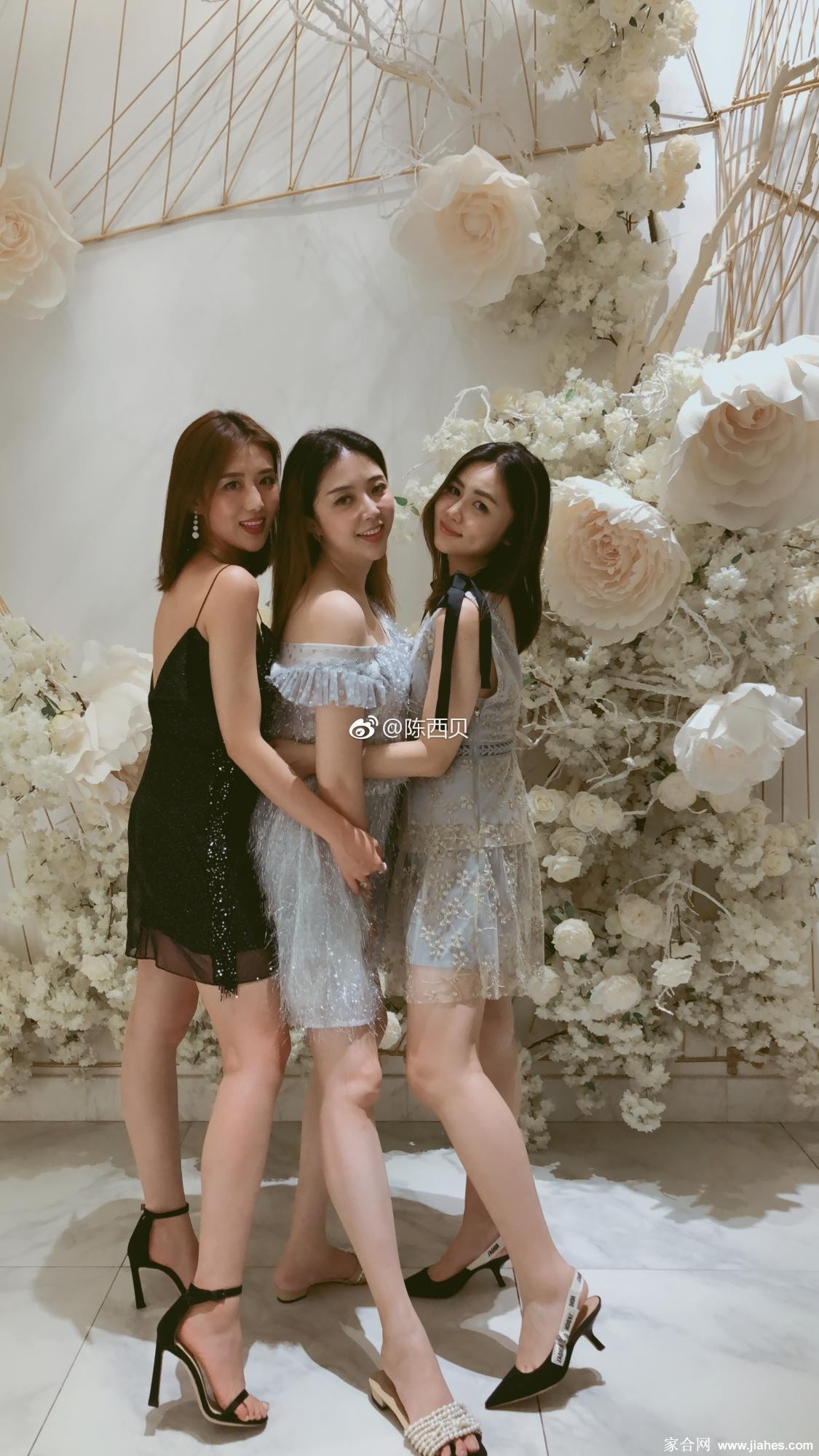 陈西贝腿部特写，丝袜细腻纹理与曲线尽收眼底，诠释低调的性感与精致美感