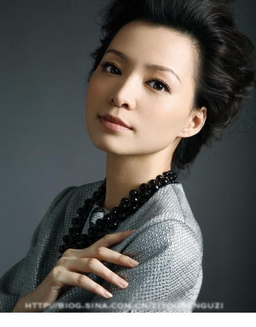 董卿侧身凝望远方，柔和光线勾勒出优雅轮廓