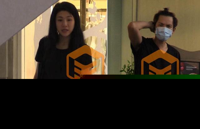 2015年港媒报道截图，谢易桦带幼女出行画面